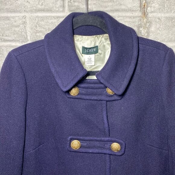 MSRP $375 J.Crew Wool Coat Women's Size 6 - Picture 3 of 10